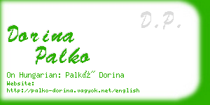 dorina palko business card